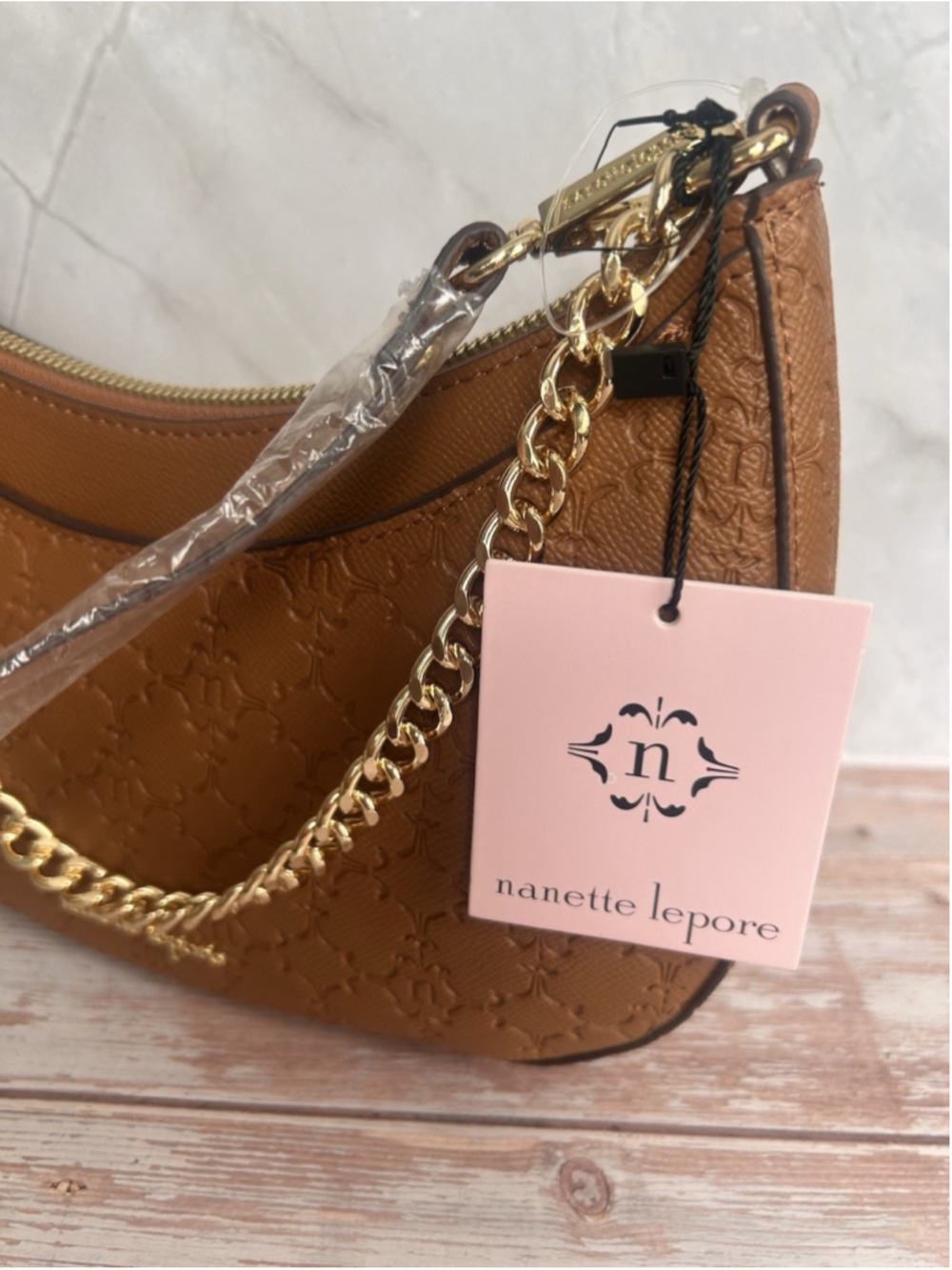 Nanette Lepore Natasha Cresent Baguette Shoulder Bag - Picture 3 of 4